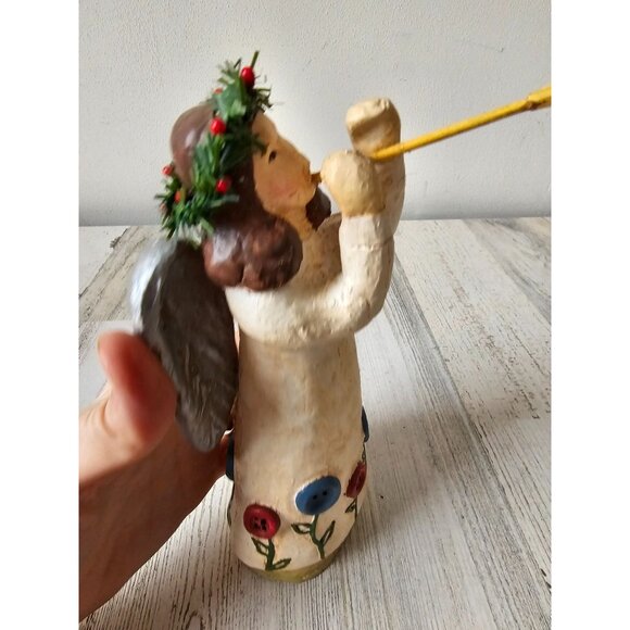 Midwest cannon falls angel trumpet cherub figurine statue Xmas decor spring flow - Picture 7 of 9